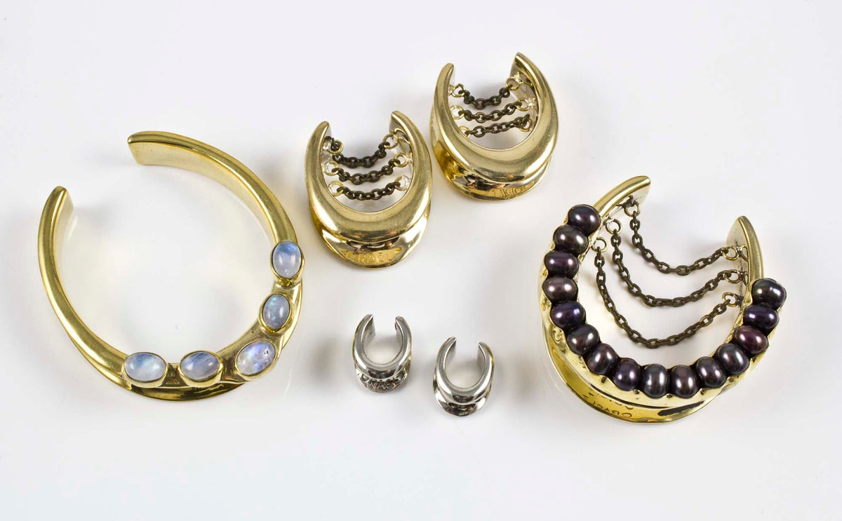 Brass and Silver saddles with stones and without also with chains and without
