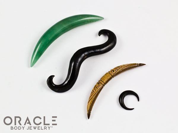 Body Jewely for the septum featuring stone and other natural materials