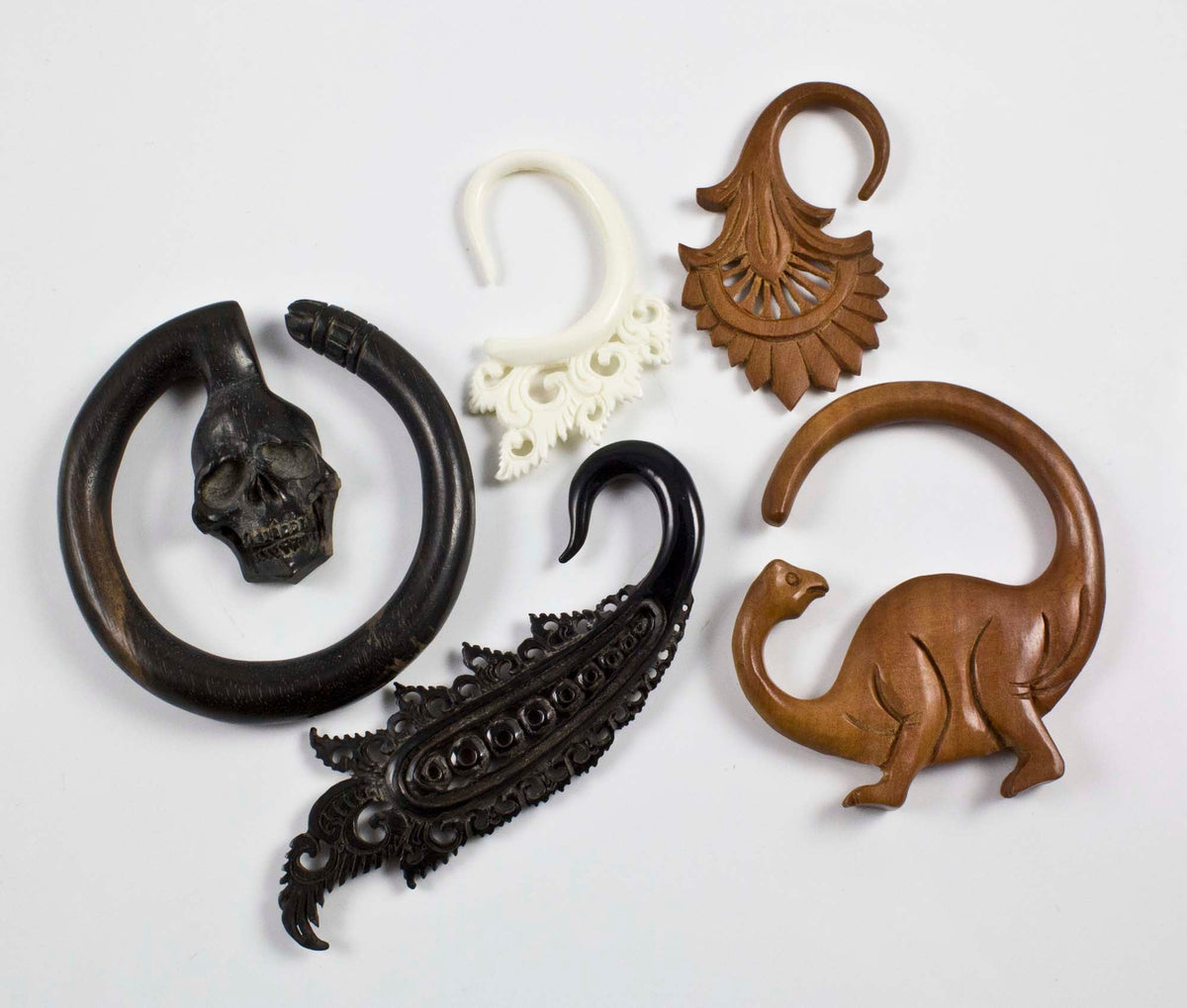 Wood And Horn Hanging Shapes