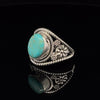 Sterling Silver Kingman Turquoise Ring Size 7