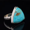 Sterling Silver Kingman Turquoise Ring Size 10