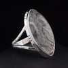 Sterling Silver Tourmalated Quartz Ring Size 10