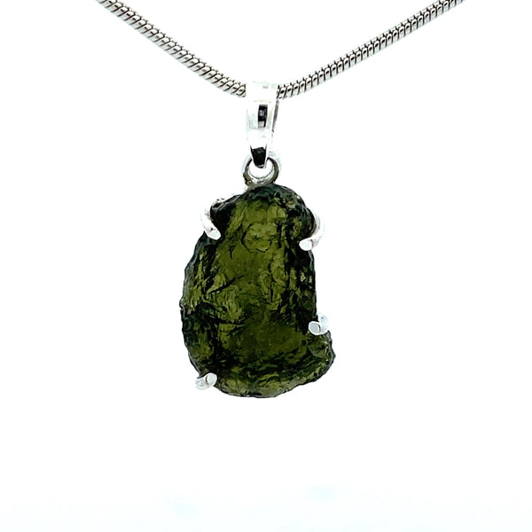 Sterling Silver Moldavite Pendant