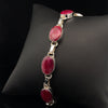 Sterling Silver Ruby Bracelet