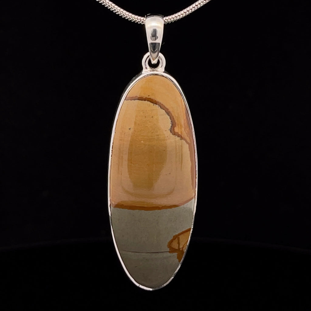 Sterling Silver Wildhorse Picture Jasper Pendant
