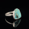 Sterling Silver Raw Turquoise Ring Size 8