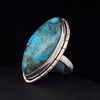 Sterling Silver Kingman Turquoise Ring Size 5