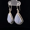 Sterling Silver Blue Lace Agate Earrings