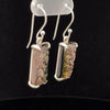 Sterling Silver Carved Watermelon Tourmaline Earrings