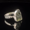Sterling Silver Moldavite Ring Size 12