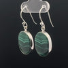 Sterling Silver Malachite Earrings