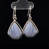 Sterling Silver Blue Lace Agate Earrings