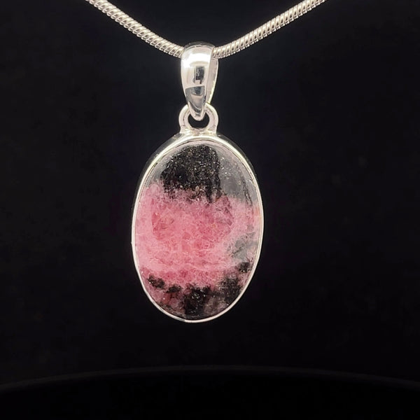 Sterling Silver Rhodonite Pendant