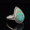 Sterling Silver Kingman Turquoise Ring Size 10