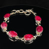 Sterling Silver Ruby Bracelet