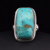 Sterling Silver Kingman Turquoise Ring Size 7