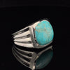 Sterling Silver Kingman Turquoise Ring Size 11