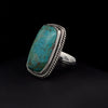 Sterling Silver Kingman Turquoise Ring Size 7