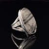Sterling Silver Tourmalated Quartz Ring Size 6