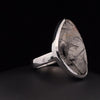 Sterling Silver Tourmalated Quartz Ring Size 7