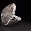 Sterling Silver Tourmalated Quartz Ring Size 7