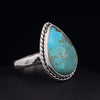 Sterling Silver Kingman Turquoise Ring Size 9.5