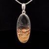 Sterling Silver Petrified Palm Wood Pendant