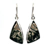Sterling Silver Moss Agate Earrings