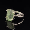Sterling Silver Moldavite Ring Size 8