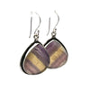 Sterling Silver Rainbow Fluorite Earrings