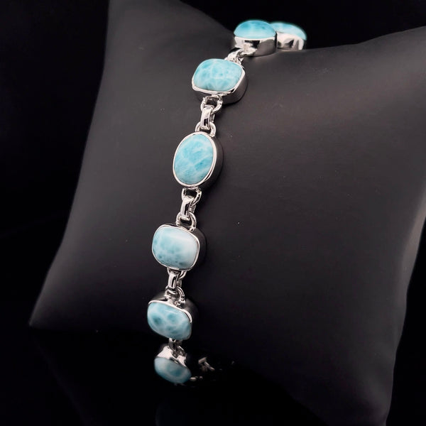 Sterling Silver Larimar Bracelet