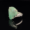 Sterling Silver Emerald Ring Size 7