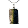 Sterling Silver Carved Watermelon Tourmaline Pendant