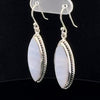 Sterling Silver Blue Lace Agate Earrings