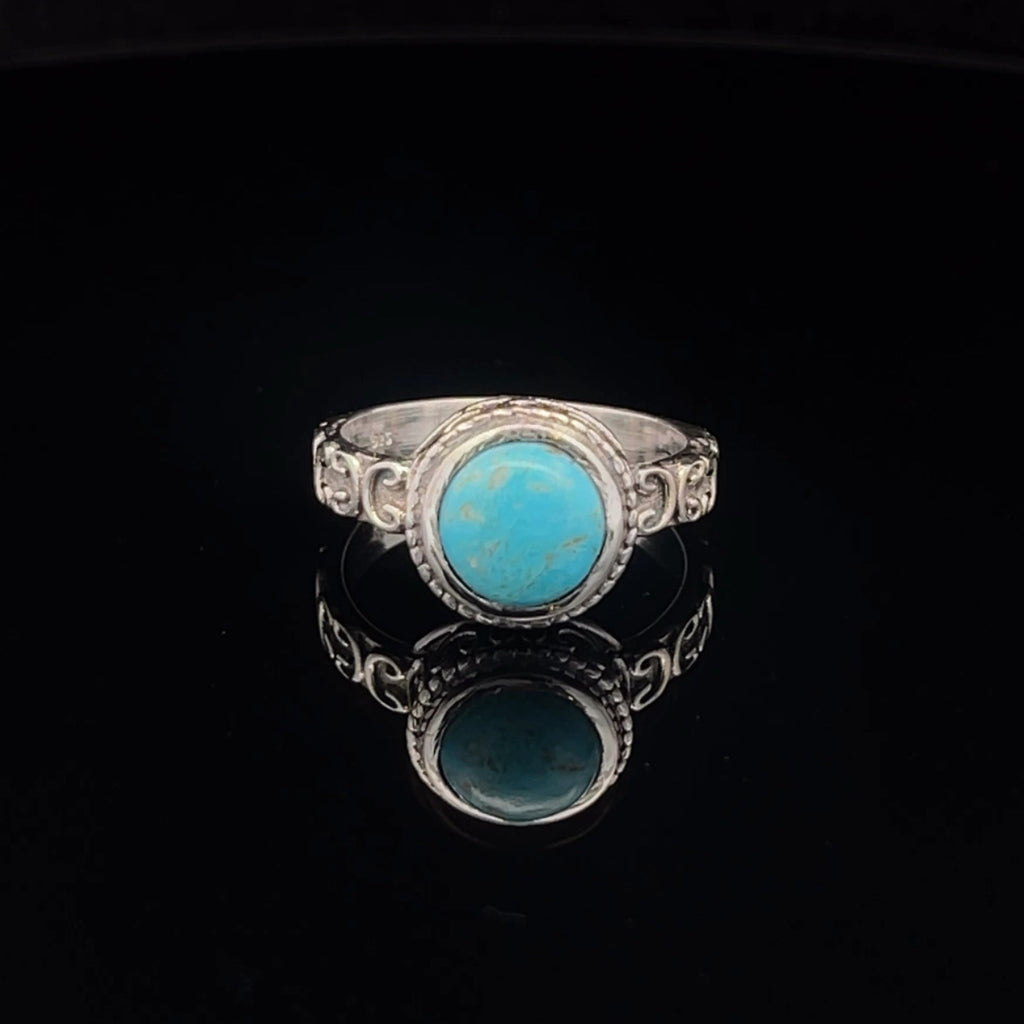 Sterling Silver Turquoise Ring Size 7