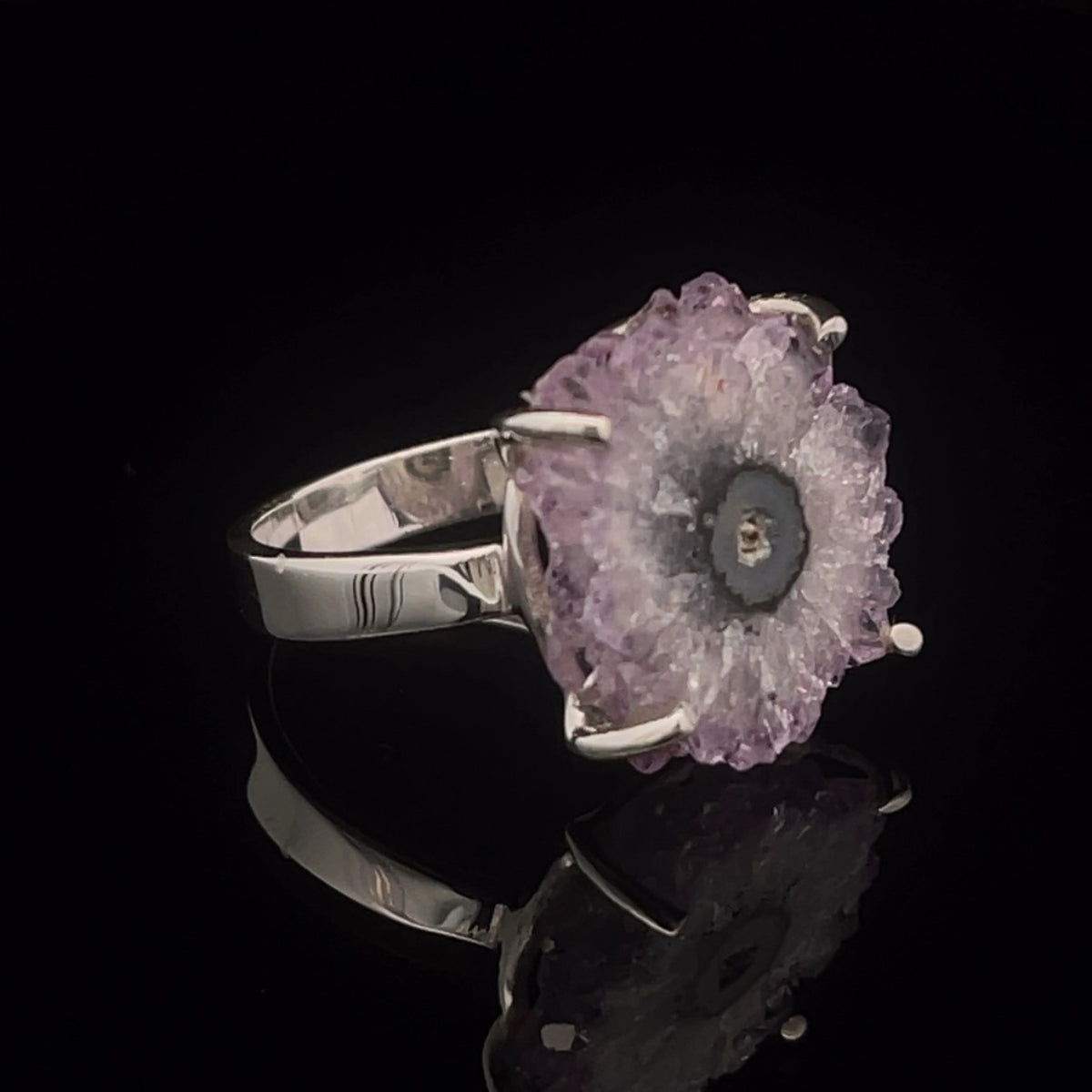Sterling Silver Stalactite Ring Size 10
