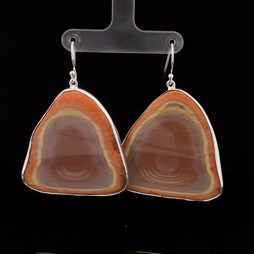 Sterling Silver Imperial Jasper Earrings