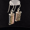 Sterling Silver Carved Watermelon Tourmaline Earrings