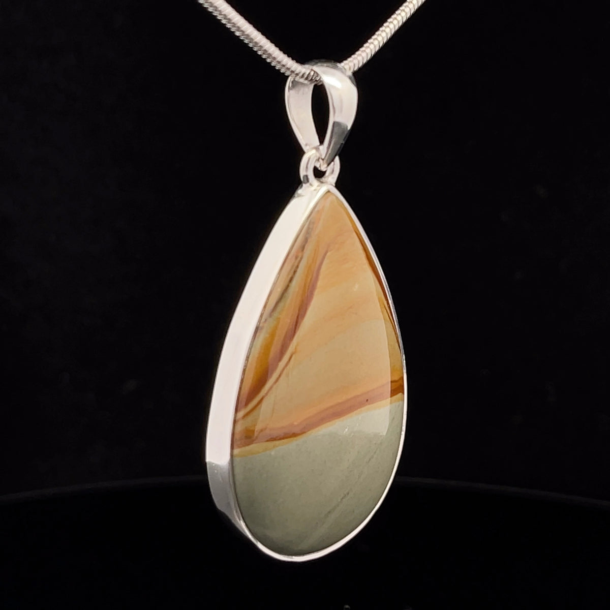 Sterling Silver Wildhorse Picture Jasper Pendant