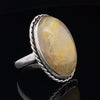 Sterling Silver Rutilated Quartz Ring Size 11