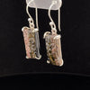 Sterling Silver Carved Watermelon Tourmaline Earrings