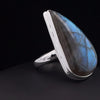 Sterling Silver Labradorite Ring Size 8
