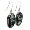 Sterling Silver Moss Agate Earrings