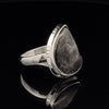 Sterling Silver Tourmalated Quartz Ring Size 8