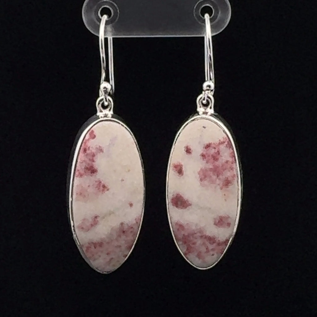 Sterling Silver Cinnabar Earrings