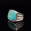 Sterling Silver Kingman Turquoise Ring Size 10
