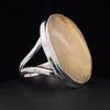 Sterling Silver Rutilated Quartz Ring Size 8