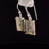 Sterling Silver Carved Watermelon Tourmaline Earrings