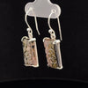 Sterling Silver Carved Watermelon Tourmaline Earrings