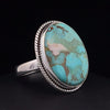 Sterling Silver Kingman Turquoise Ring Size 9.5